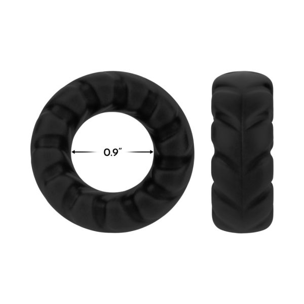Forto F-25 Liquid Silicone Cockring 23mm Black - Image 5