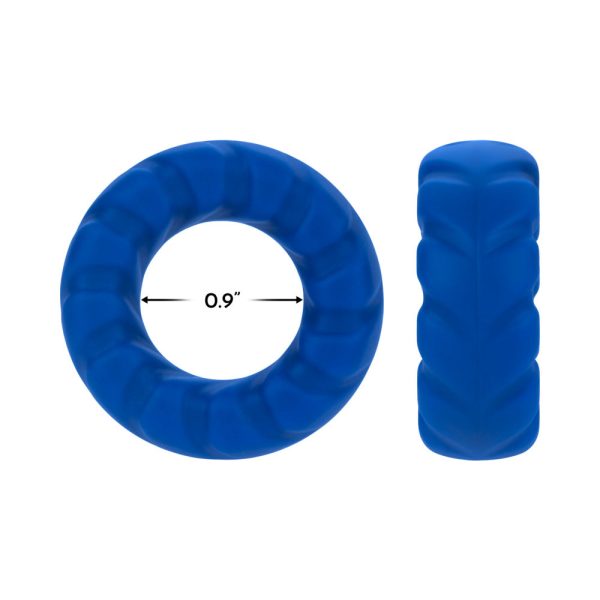 Forto F-25 Liquid Silicone Cockring 23mm Blue - Image 5