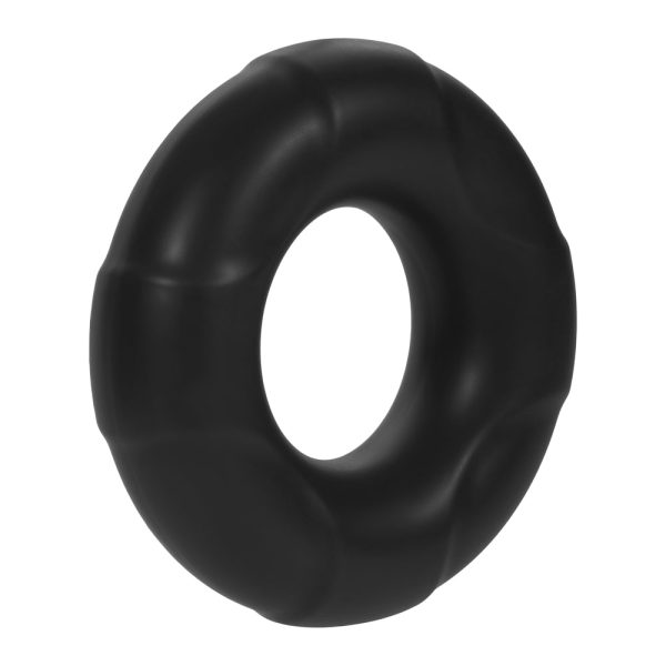 Forto F-33 Liquid Silicone Cockring Large Black - Image 2