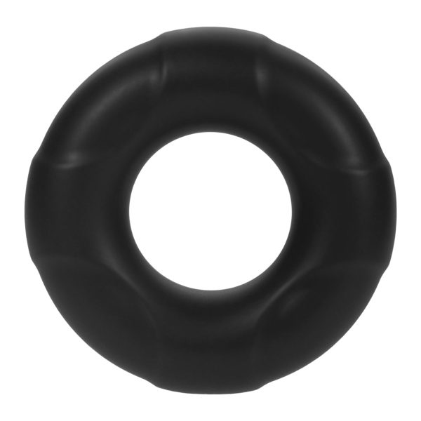 Forto F-33 Liquid Silicone Cockring Large Black - Image 3