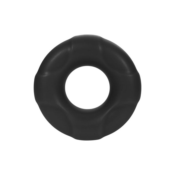 Forto F-33 Liquid Silicone Cockring Small Black - Image 3