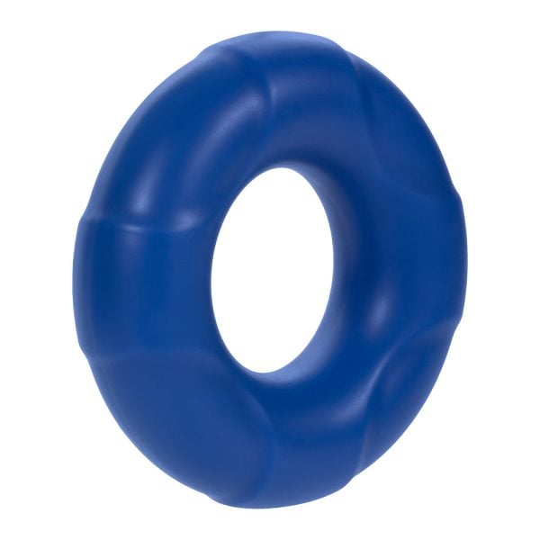 Forto F-33 Liquid Silicone Cockring Large Blue - Image 2