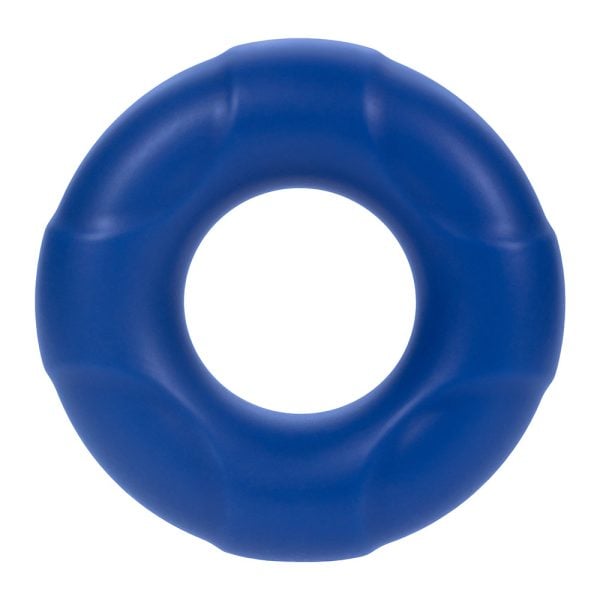 Forto F-33 Liquid Silicone Cockring Large Blue - Image 3