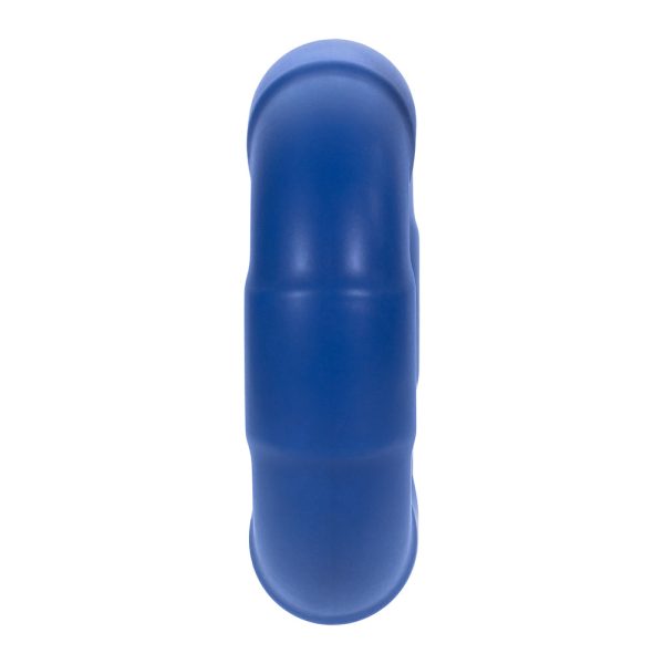 Forto F-33 Liquid Silicone Cockring Large Blue - Image 4