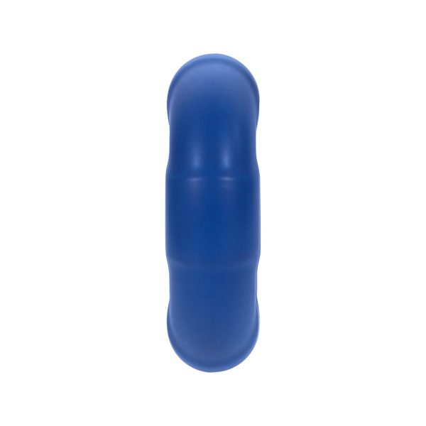 Forto F-33 Liquid Silicone Cockring Medium Blue - Image 4