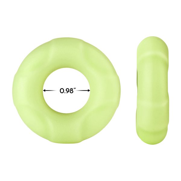 Forto F-33 Liquid Silicone Cockring Large Glow - Image 5