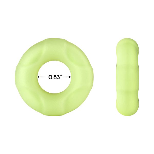 Forto F-33 Liquid Silicone Cockring Medium Glow - Image 5
