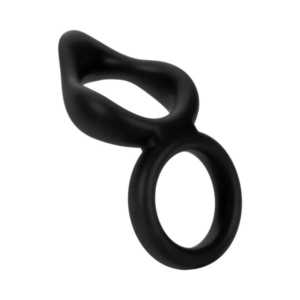 Forto F-88 Liquid Silicone Cock & Ball Ring Black - Image 3