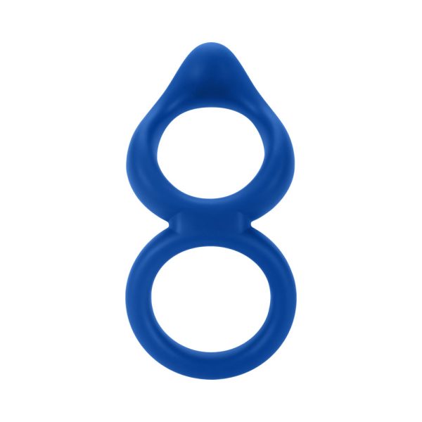 Forto F-88 Liquid Silicone Cock & Ball Ring Blue - Image 2