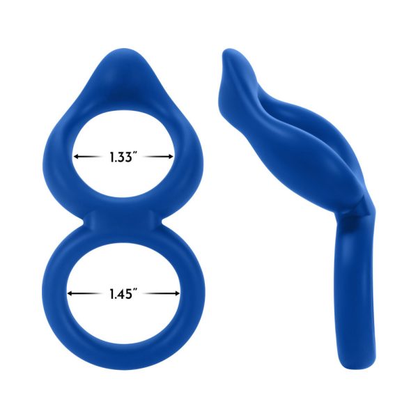 Forto F-88 Liquid Silicone Cock & Ball Ring Blue - Image 5