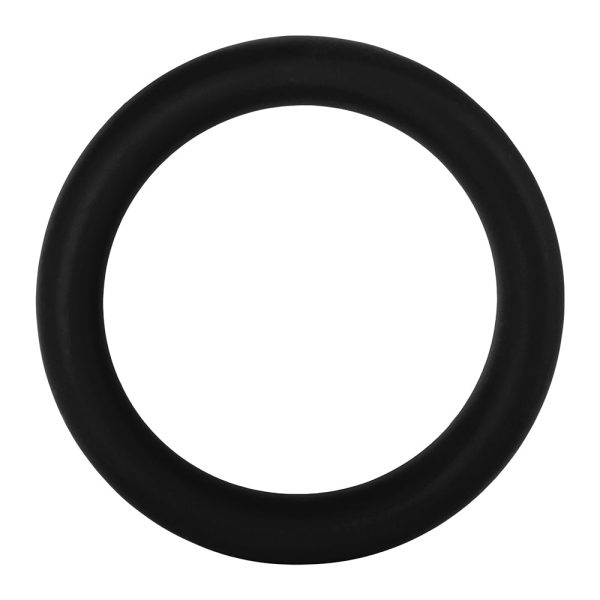 Forto F-64 Wide Liquid Silicone Cockring Large Black - Image 2