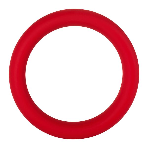 Forto F-64 Wide Liquid Silicone Cockring Large Red - Image 2