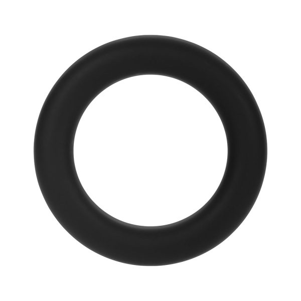 Forto F-61 3-Piece Silicone Cockring Set Black - Image 9