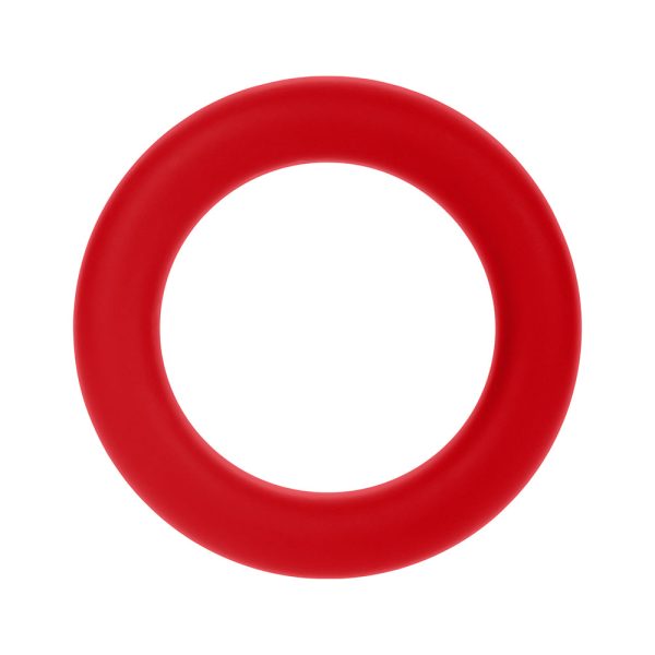Forto F-61 3-Piece Silicone Cockring Set Red - Image 9
