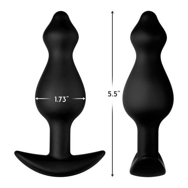 Forto F-78 Pointee Silicone Anal Plug Large Black - Image 5