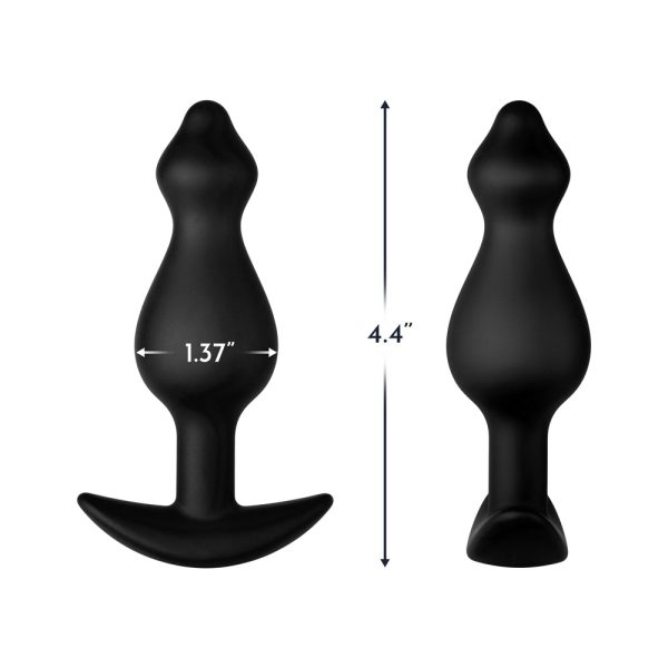 Forto F-78 Pointee Silicone Anal Plug Medium Black - Image 5