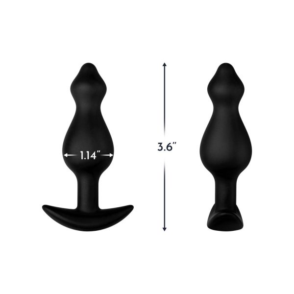 Forto F-78 Pointee Silicone Anal Plug Small Black - Image 5