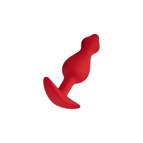 Forto F-78 Pointee Silicone Anal Plug Small Red - Image 4
