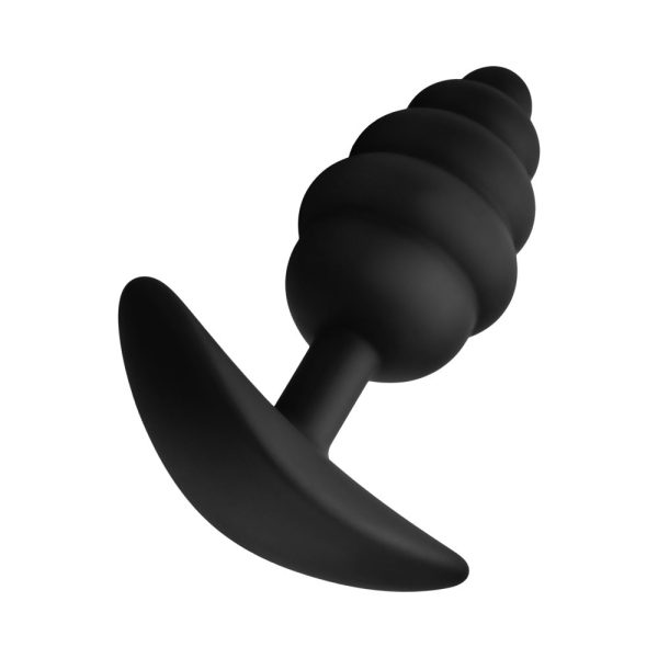 Forto F-83 Spiral Silicone Anal Plug Black - Image 4
