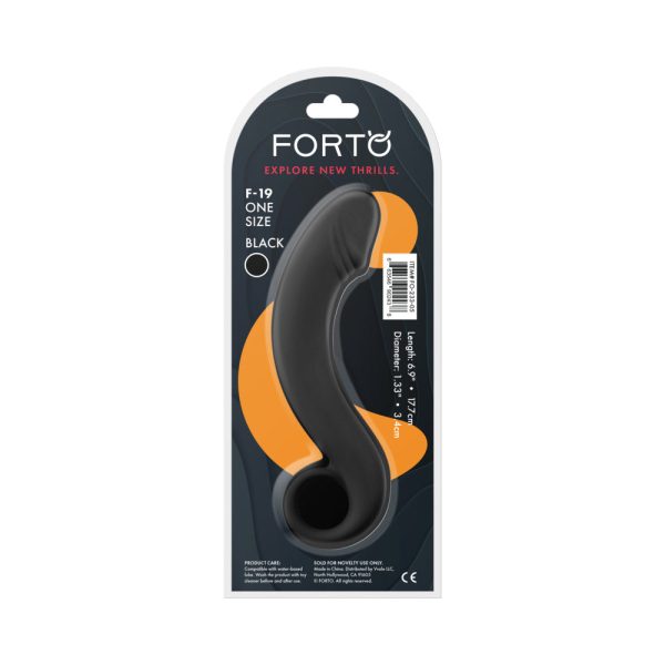 Forto F-19 Silicone Anal Plug Black - Image 6