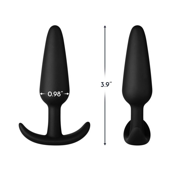 Forto F-31 Silicone Anal Plug Medium Black - Image 5