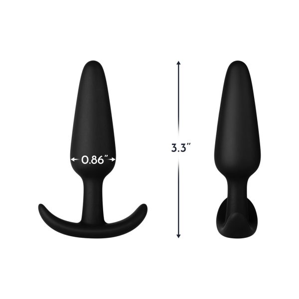 Forto F-31 Silicone Anal Plug Small Black - Image 5
