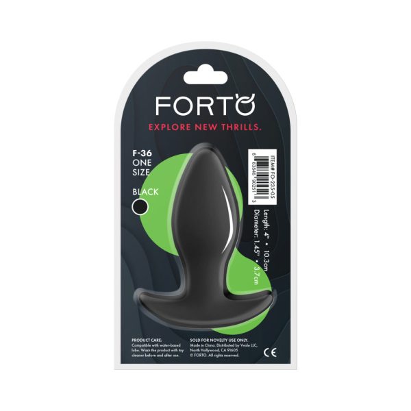 Forto F-36 Silicone T-Plug Black - Image 6