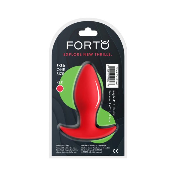 Forto F-36 Silicone T-Plug Red - Image 6