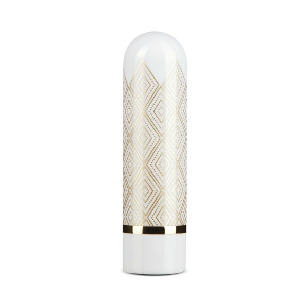Blush The Collection Glitzy Deco Rechargeable Bullet Vibrator White - Image 2