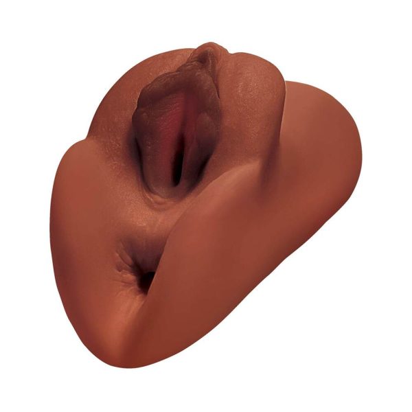 PDX Plus Perfect Pussy Double Stroker Brown - Image 3