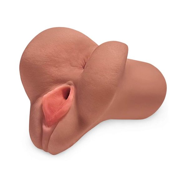 PDX Plus Pick Your Pleasure Dual Entry Stroker Tan - Image 3