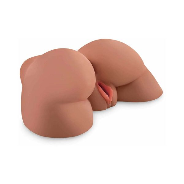 PDX Plus Perfect Ass Dual Entry Masturbator Tan - Image 3