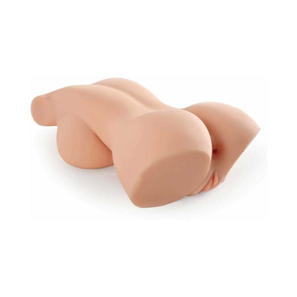 PDX Plus Perfect 10 Torso Dual Entry Masturbator Beige - Image 3