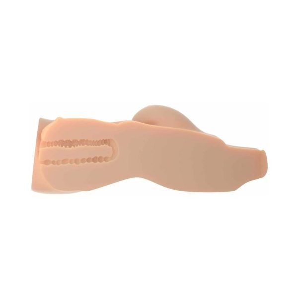 PDX Plus Perfect 10 Torso Dual Entry Masturbator Beige - Image 4