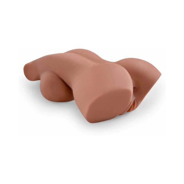 PDX Plus Perfect 10 Torso Dual Entry Masturbator Tan - Image 4