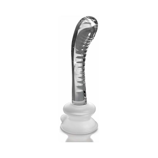 Icicles No. 88 Curved Glass G-Spot Massager With Suction Cup Clear - Image 2