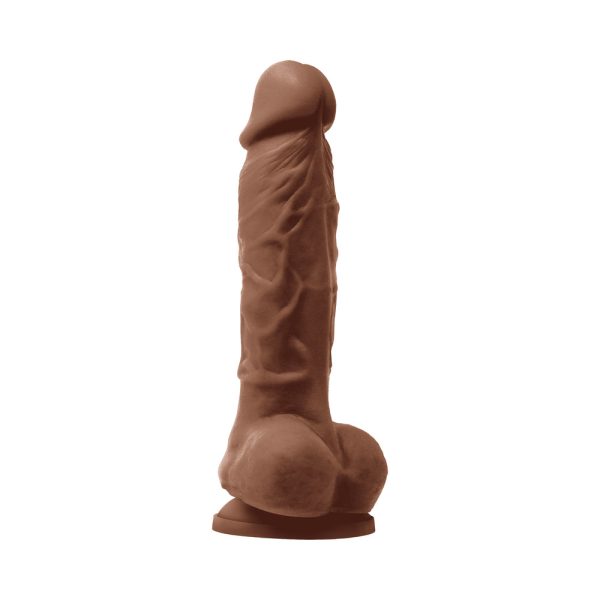 Colours Pleasures 5 in. Vibrating Dildo Brown - Image 2