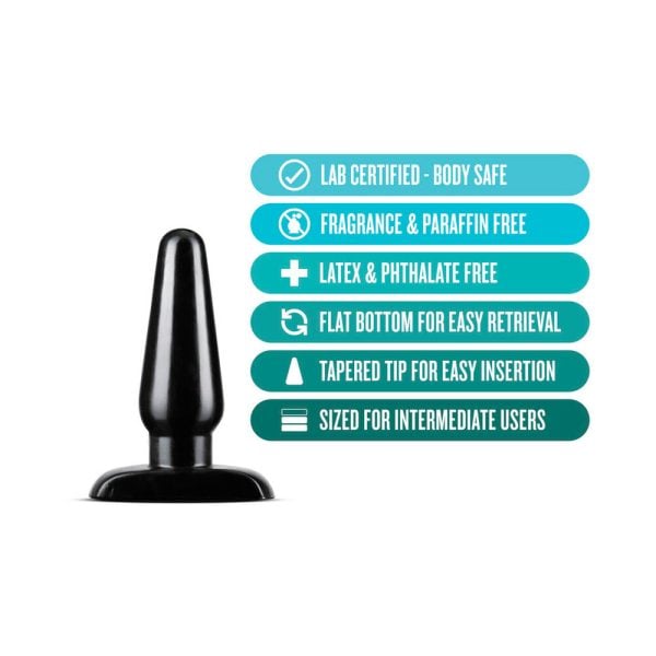 Anal Adventures Basic Anal Plug Medium Black - Image 4