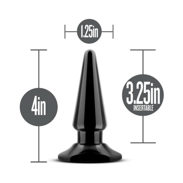 Anal Adventures Basic Vibrating Anal Pleaser Remote-Controlled Plug Black - Image 6
