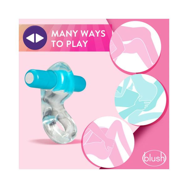 Play with Me Delight Vibrating C-Ring Blue - Image 3