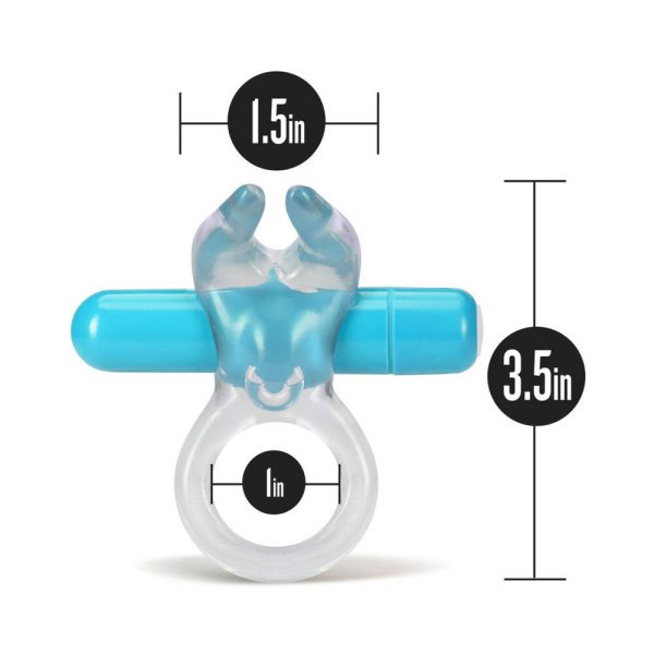 Play with Me Bull Vibrating C-Ring Blue - Image 6