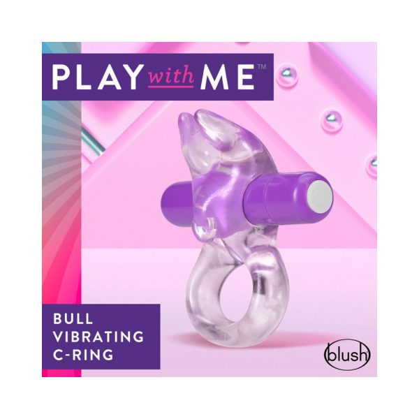 Play with Me Bull Vibrating C-Ring Purple - Image 3