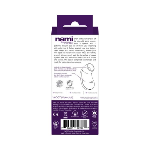 Vedo Nami Rechargeable Sonic Vibe Deep Purple - Image 9