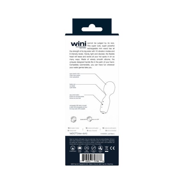 Vedo Wini Rechargeable Mini Wand Just Black - Image 9