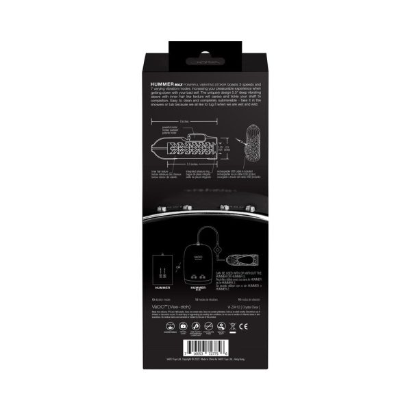 Vedo Hummer 2.0 Rechargeable Vibrating Sleeve Black Pearl - Image 7