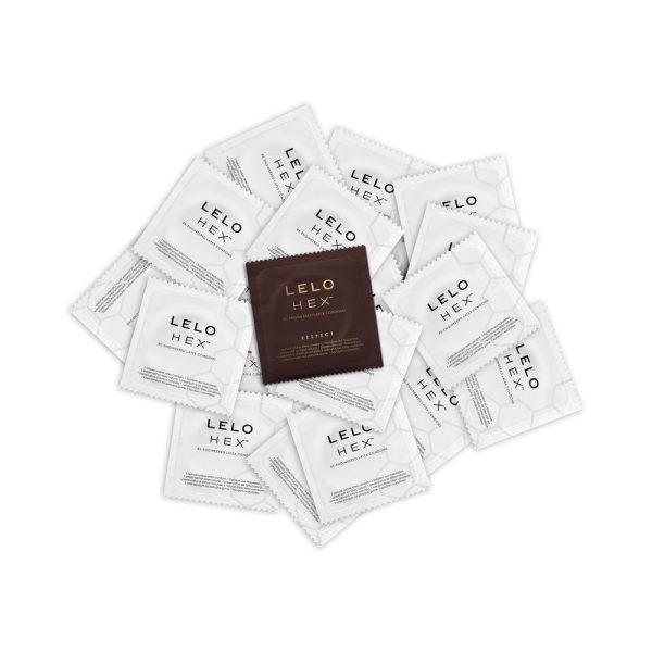 LELO HEX Respect XL Lubricated Latex Condoms 12-Pack - Image 2
