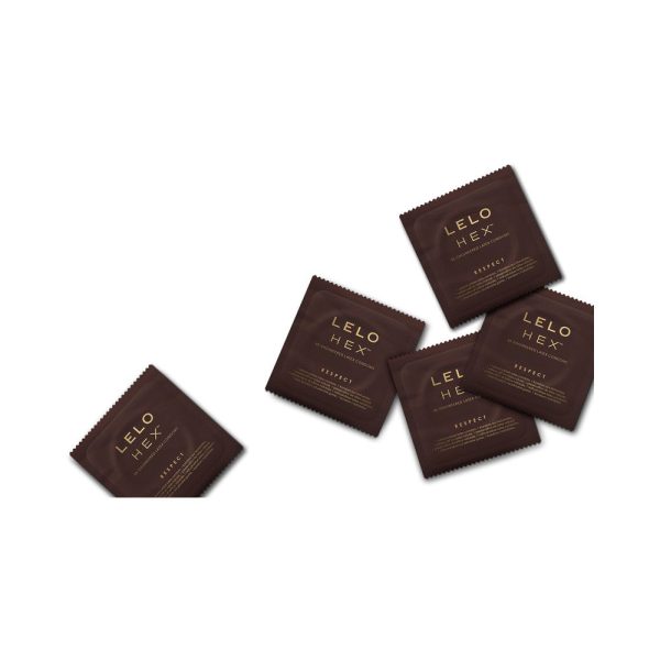 LELO HEX Respect XL Lubricated Latex Condoms 12-Pack - Image 3