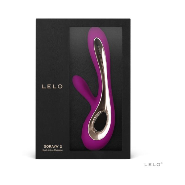 LELO SORAYA 2 Rechargeable Rabbit Vibrator Deep Rose - Image 3