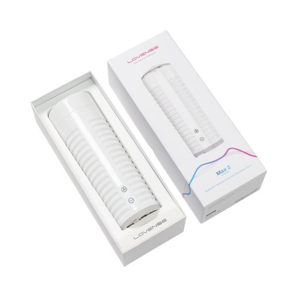 Lovense Max 2 Bluetooth App-Controlled Vibrating and Suction Masturbator (Neutral Sleeve) - Image 3
