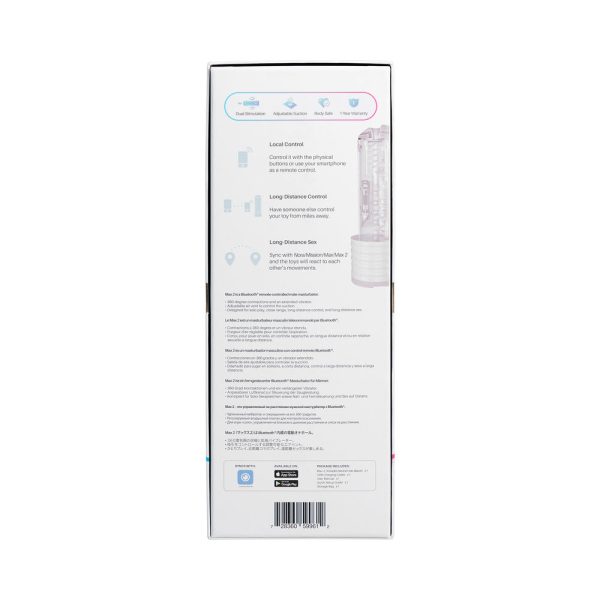 Lovense Max 2 Bluetooth App-Controlled Vibrating and Suction Masturbator (Neutral Sleeve) - Image 5